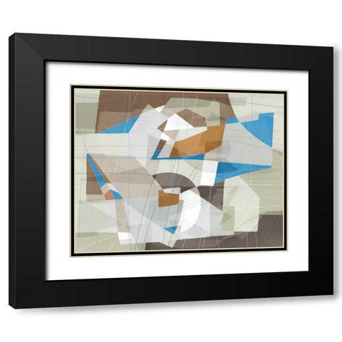 Somatic Beat II Black Modern Wood Framed Art Print with Double Matting by PI Galerie