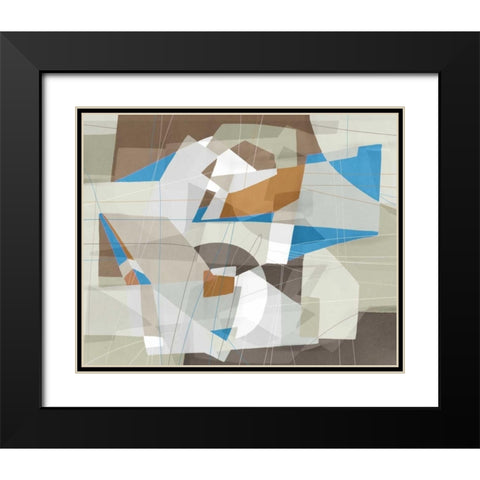 Somatic Beat II Black Modern Wood Framed Art Print with Double Matting by PI Galerie