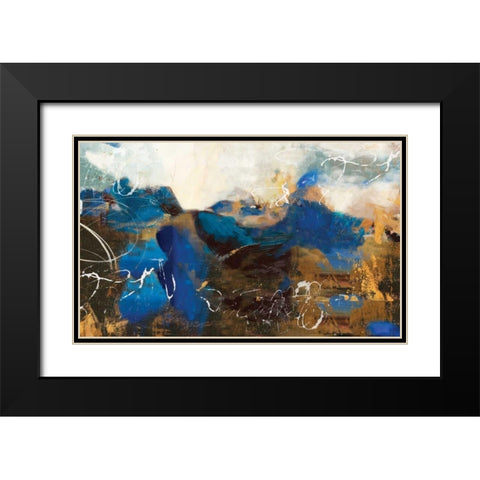 whimsical I Black Modern Wood Framed Art Print with Double Matting by PI Galerie