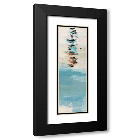 Modern Strokes I Black Modern Wood Framed Art Print with Double Matting by PI Galerie