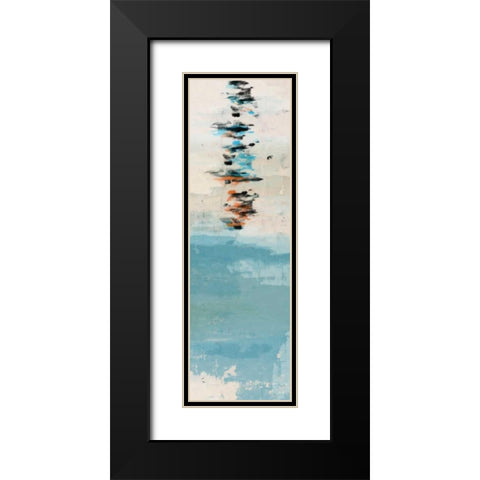 Modern Strokes I Black Modern Wood Framed Art Print with Double Matting by PI Galerie