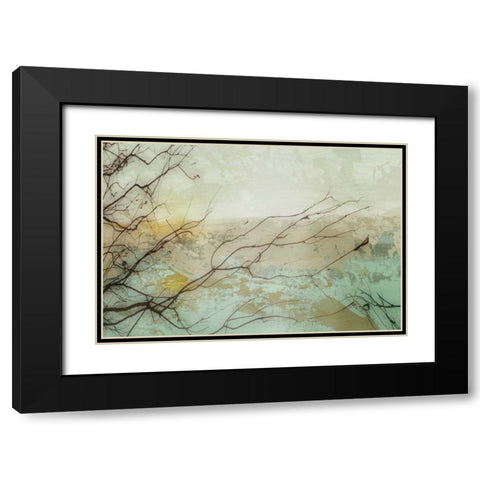 Branches I Black Modern Wood Framed Art Print with Double Matting by PI Galerie