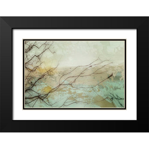 Branches I Black Modern Wood Framed Art Print with Double Matting by PI Galerie