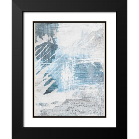 Intergrated  Black Modern Wood Framed Art Print with Double Matting by PI Galerie