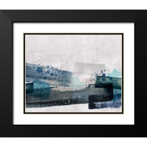 Crush Black Modern Wood Framed Art Print with Double Matting by PI Galerie