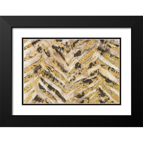 New Zebra I Black Modern Wood Framed Art Print with Double Matting by PI Galerie