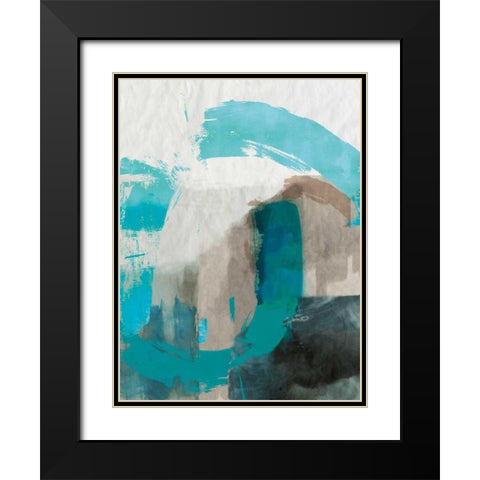 Sun Dune Black Modern Wood Framed Art Print with Double Matting by PI Galerie