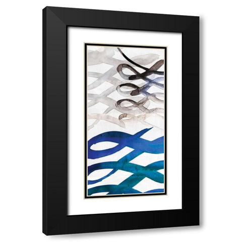 Infinity III Black Modern Wood Framed Art Print with Double Matting by PI Gallery