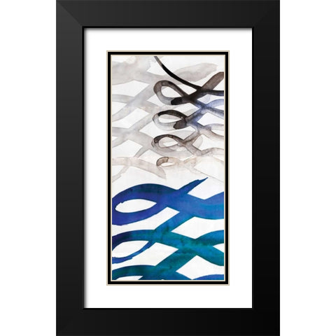Infinity III Black Modern Wood Framed Art Print with Double Matting by PI Gallery