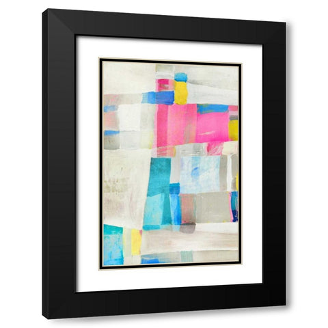 Blake II Black Modern Wood Framed Art Print with Double Matting by PI Galerie