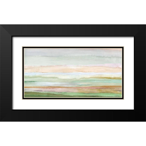 Pursuit Black Modern Wood Framed Art Print with Double Matting by PI Galerie