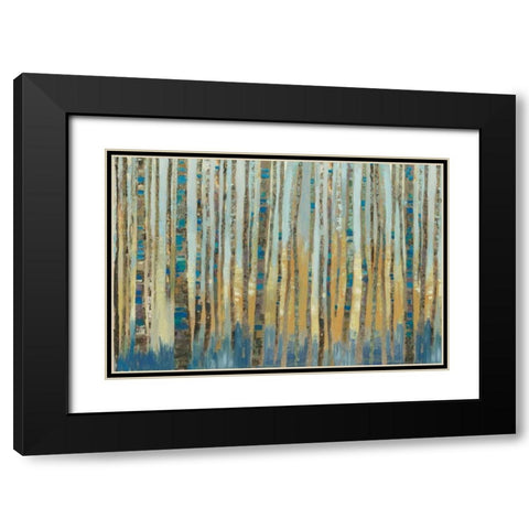 Delta  Black Modern Wood Framed Art Print with Double Matting by PI Galerie