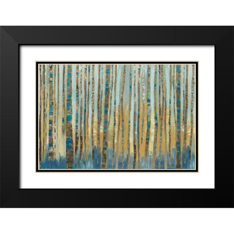 Delta  Black Modern Wood Framed Art Print with Double Matting by PI Galerie
