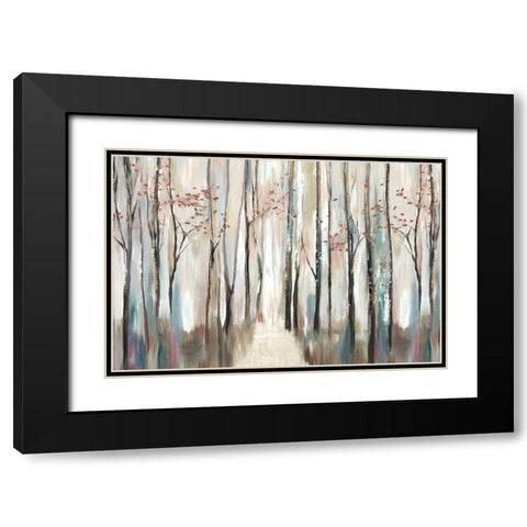 Sophies Forest Black Modern Wood Framed Art Print with Double Matting by PI Studio