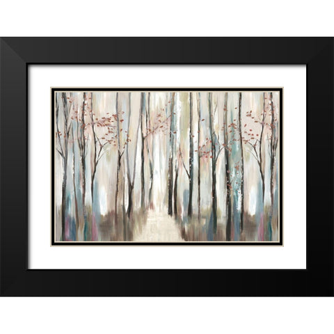 Sophies Forest Black Modern Wood Framed Art Print with Double Matting by PI Studio