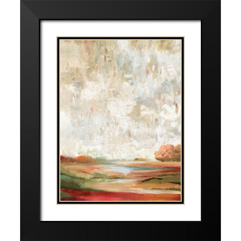 Wild Fields Black Modern Wood Framed Art Print with Double Matting by PI Galerie
