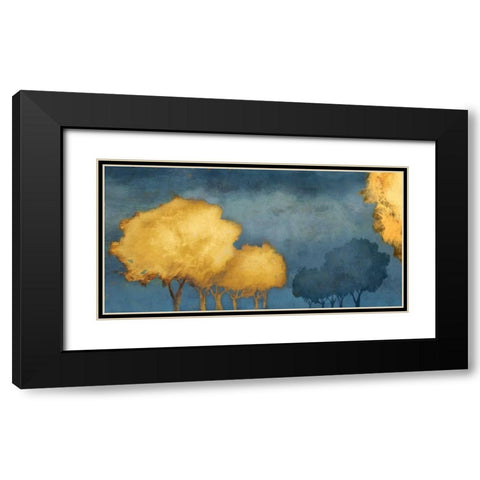 Golden Trust Black Modern Wood Framed Art Print with Double Matting by PI Galerie