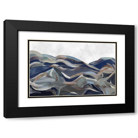 Gesture Land I Black Modern Wood Framed Art Print with Double Matting by PI Galerie