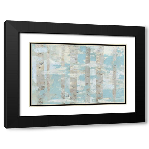 LImestone Forest  Black Modern Wood Framed Art Print with Double Matting by PI Galerie