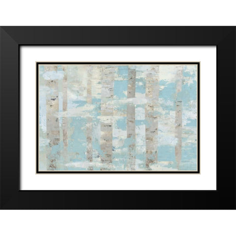 LImestone Forest  Black Modern Wood Framed Art Print with Double Matting by PI Galerie