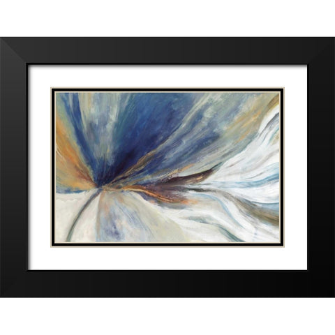 Traced  Black Modern Wood Framed Art Print with Double Matting by PI Galerie