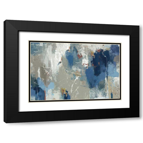 Fluttered Black Modern Wood Framed Art Print with Double Matting by PI Galerie