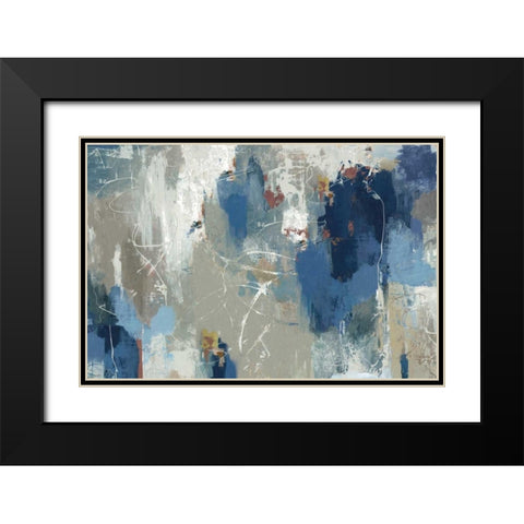 Fluttered Black Modern Wood Framed Art Print with Double Matting by PI Galerie