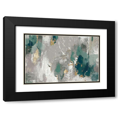 Fluttered Black Modern Wood Framed Art Print with Double Matting by PI Studio