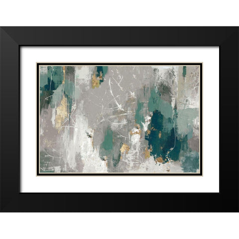 Fluttered Black Modern Wood Framed Art Print with Double Matting by PI Studio