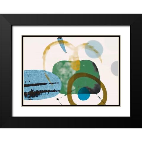 Your Smile II Black Modern Wood Framed Art Print with Double Matting by PI Galerie