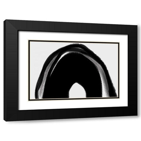 Edges I Black Modern Wood Framed Art Print with Double Matting by PI Galerie