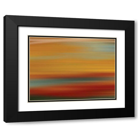 Fit I Black Modern Wood Framed Art Print with Double Matting by PI Galerie