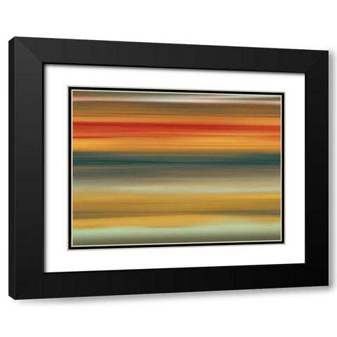 Fit II Black Modern Wood Framed Art Print with Double Matting by PI Galerie