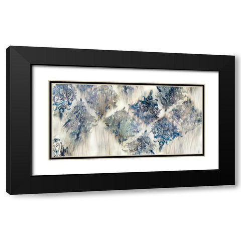 Lucid Damask II Black Modern Wood Framed Art Print with Double Matting by PI Galerie