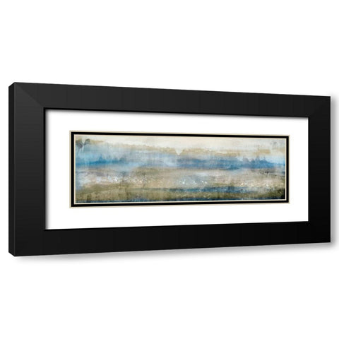 Gold Field Black Modern Wood Framed Art Print with Double Matting by PI Studio