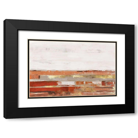 Way to Go Cinnamon Version Black Modern Wood Framed Art Print with Double Matting by PI Studio