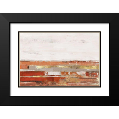 Way to Go Cinnamon Version Black Modern Wood Framed Art Print with Double Matting by PI Studio