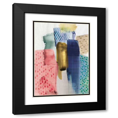 Magic Paper Black Modern Wood Framed Art Print with Double Matting by PI Studio