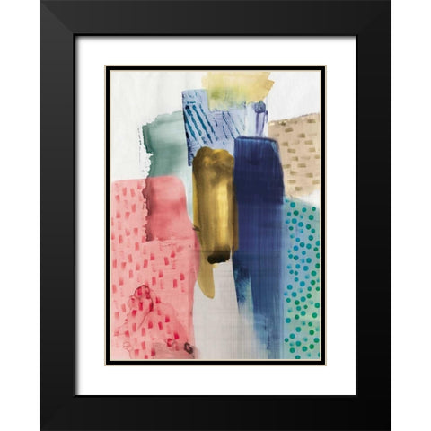 Magic Paper Black Modern Wood Framed Art Print with Double Matting by PI Studio