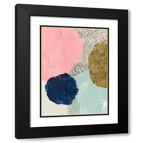 Eclipse Black Modern Wood Framed Art Print with Double Matting by PI Studio