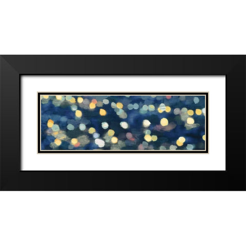 City Lights III Black Modern Wood Framed Art Print with Double Matting by PI Studio