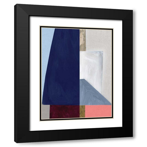 Alternative II Black Modern Wood Framed Art Print with Double Matting by PI Studio