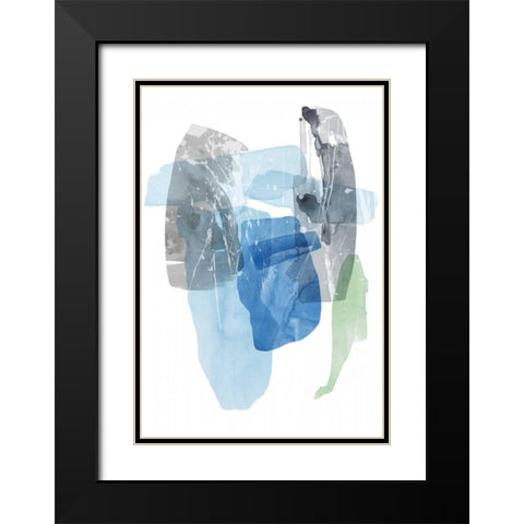 Sky Composition I Black Modern Wood Framed Art Print with Double Matting by PI Studio