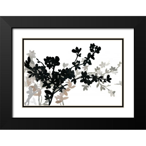 Apple Bloom I Black Modern Wood Framed Art Print with Double Matting by PI Studio