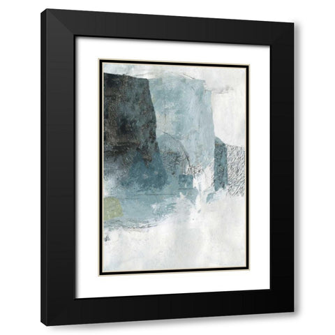 Balanced Neutral II Black Modern Wood Framed Art Print with Double Matting by PI Studio