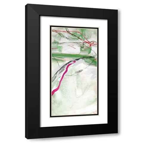 Whirlwind I Black Modern Wood Framed Art Print with Double Matting by PI Studio