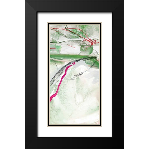 Whirlwind I Black Modern Wood Framed Art Print with Double Matting by PI Studio