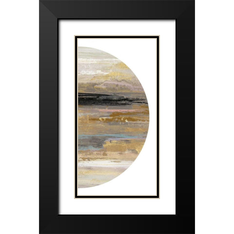 Crescent I Black Modern Wood Framed Art Print with Double Matting by PI Studio