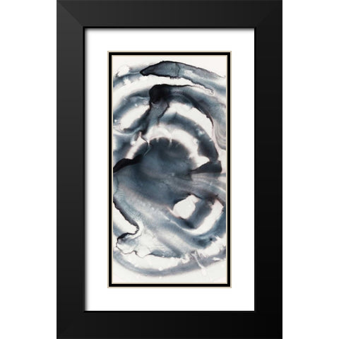 Intention II Black Modern Wood Framed Art Print with Double Matting by PI Studio