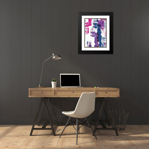 colour splash II Black Modern Wood Framed Art Print with Double Matting by PI Studio